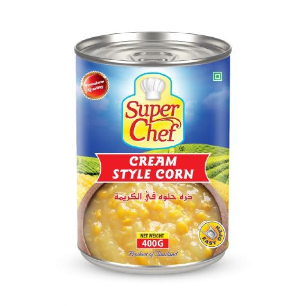 SUPER CHEF CREAM STYLE CORN 400GM super chef cream 170gm