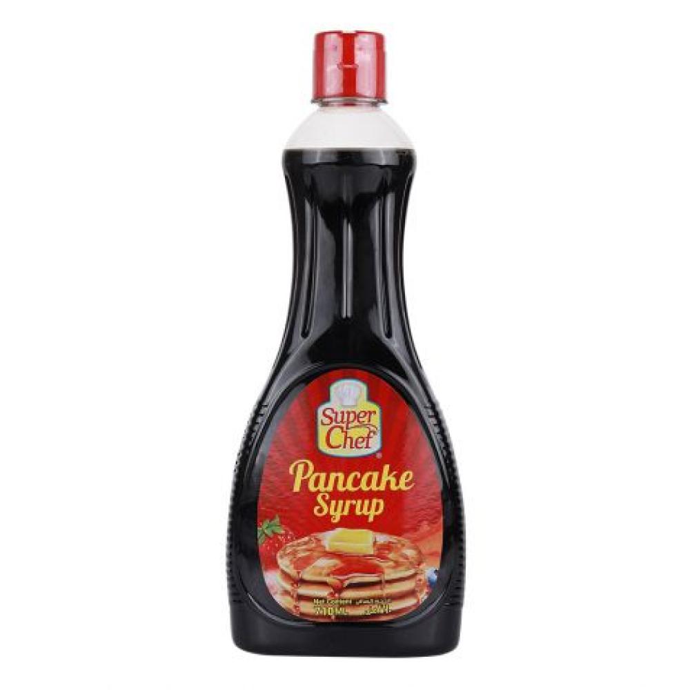 SUPER CHEF PANCAKE SYRUP 710ML super chef strawberry syrup 624gm