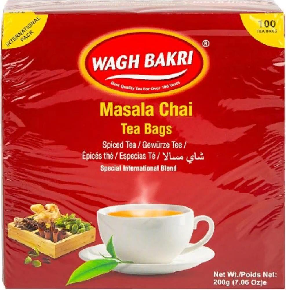 Wagh Bakri Masala Chai Tea Bags 100 pcs tea drink about the most important 14 a collection of herbs for reducing sugar 30x2g filter bags