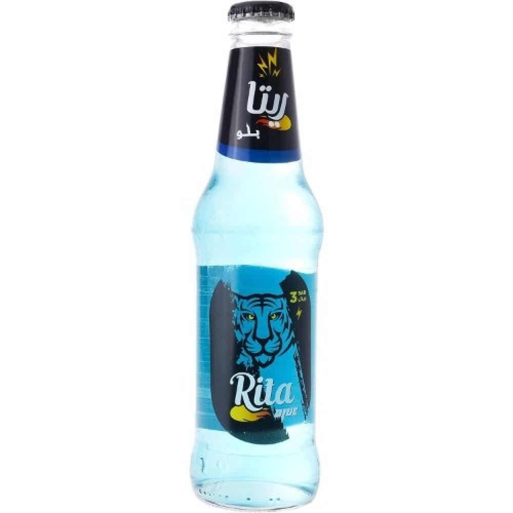 Rita Blue Glass Bottle 275 ml vkusvill quince sparkling non alcoholic drink 330 ml