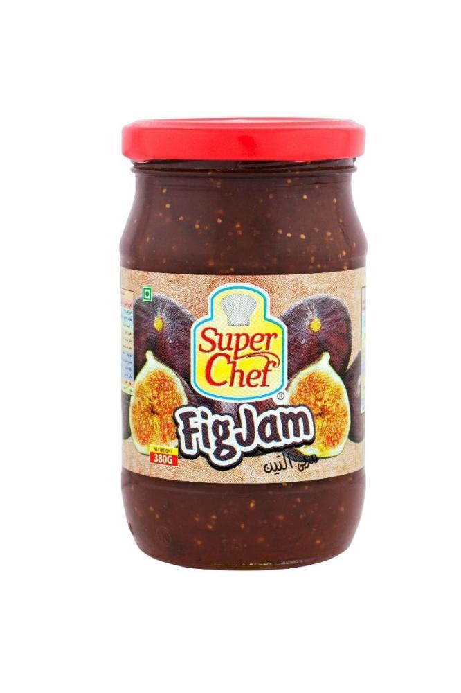 SUPER CHEF FIG JAM 380GM bulgarri mixed fruits jam 20 g x 100