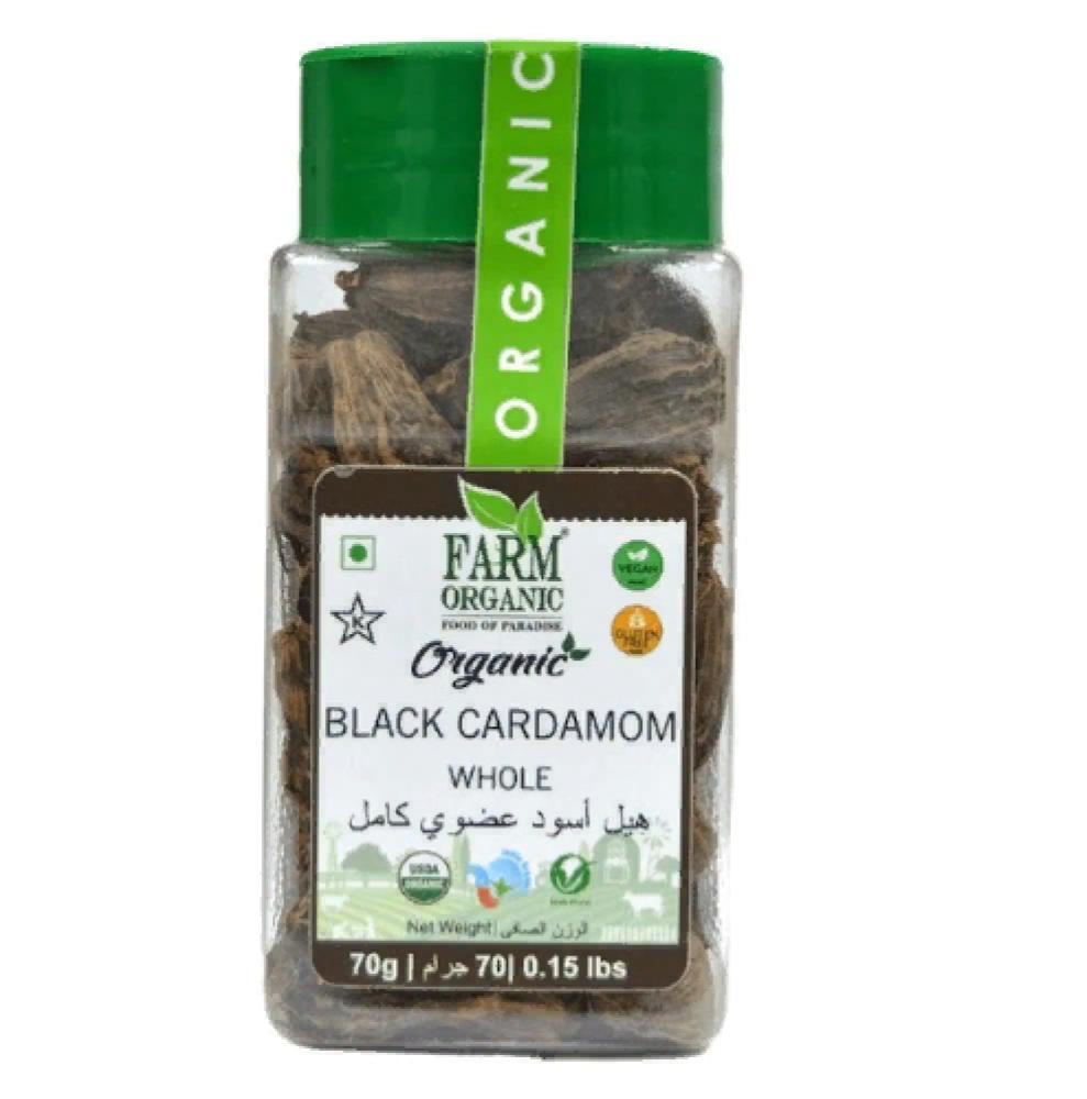 farm organic green cardamom whole 80 g Farm Organic Black Cardamom 70 g