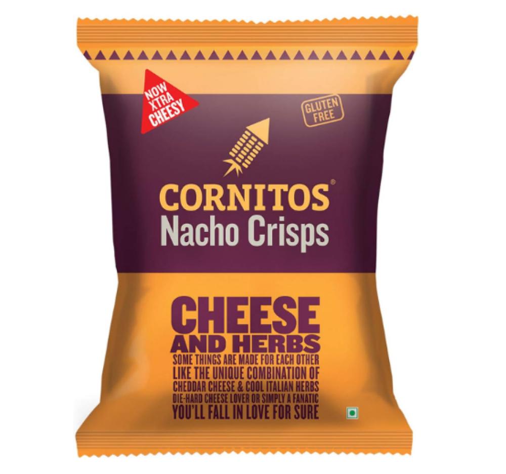 Cornitos Nachos Crisps Cheese And Herbs 150 g cornitos nachos crisps sweet chilli 150 g