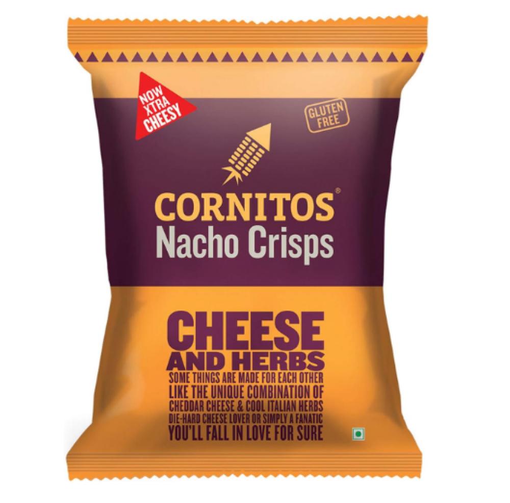 Cornitos Nachos Crisps Cheese And Herbs 55 g cheetos crunchy cheese 50gm