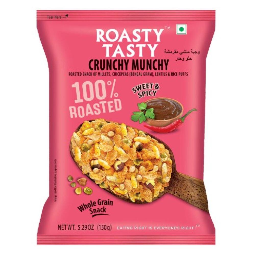 Roasty Tasty Cruchy Munchy Sweet Spicy 150 g spicy roasted gluten roll 35g pack of spicy bbq spicy flavor