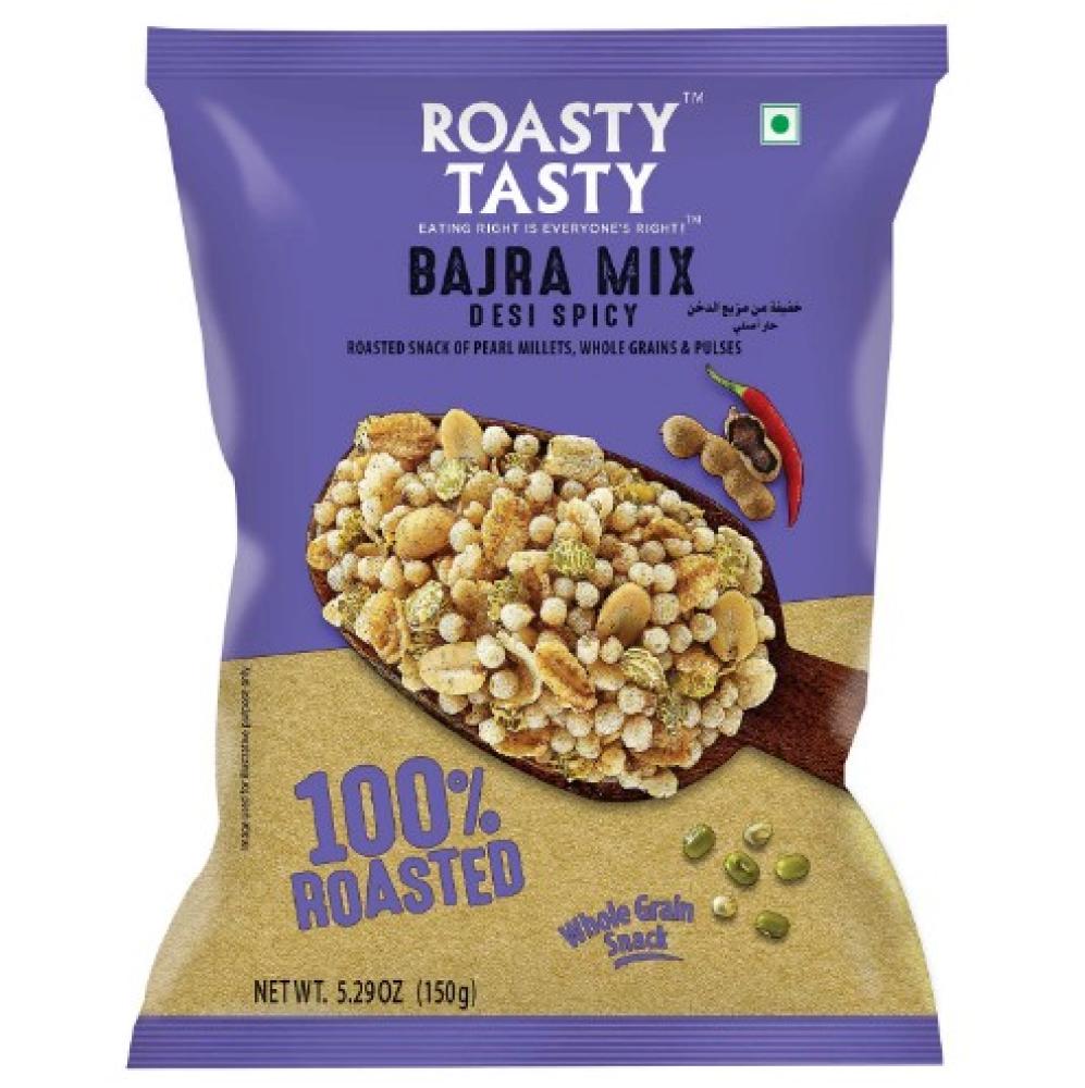 цена Roasty Tasty Bajra Mix Desi Spicy Whole Grain 150 g
