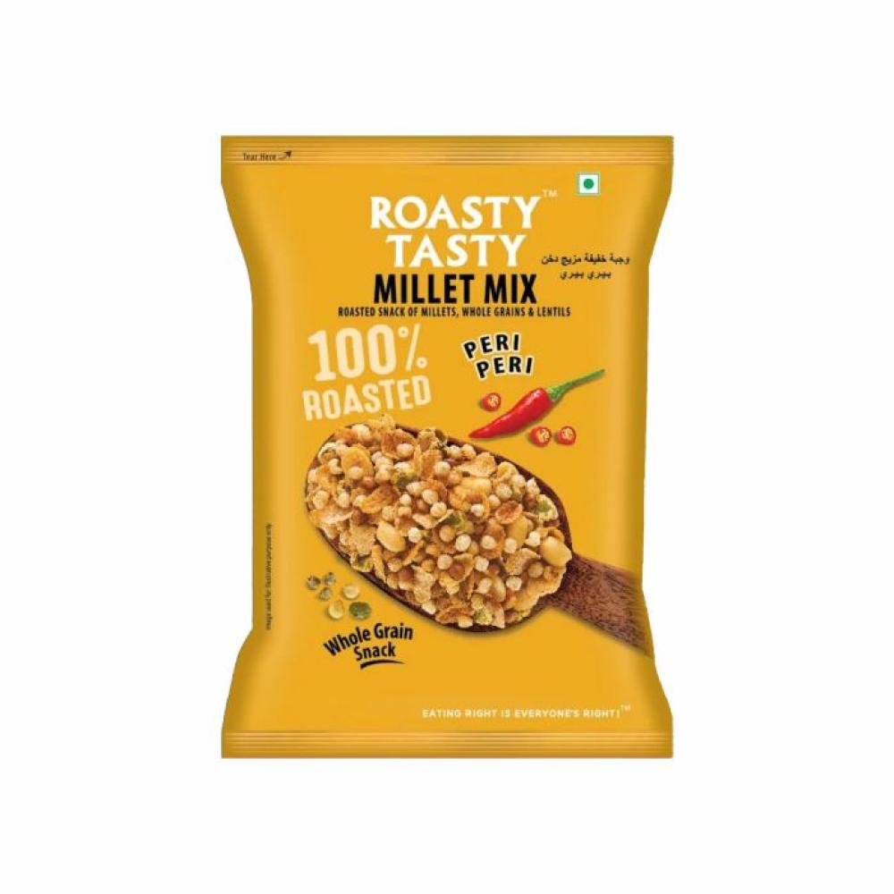 Roasty Tasty Millet Mix Peri Peri 150 g roasty tasty 5 grain mix pudina punch 150 g