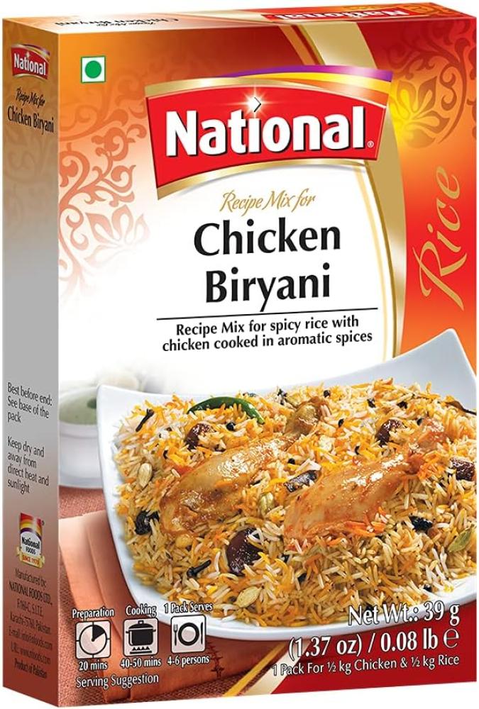 NATIONAL CHICKEN BIRYANI 90GM national chicken murghi masala 50gm
