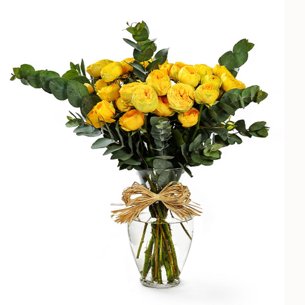 Mellow Yellow heartfelt roses
