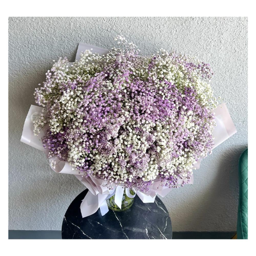 acrylic floral purple welcome to our wedding sign design welcome to our wedding personalised sign acrylic personalised sign Gypsophila Bouquet