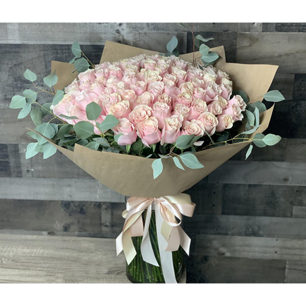 150 Pink Roses Bouquet