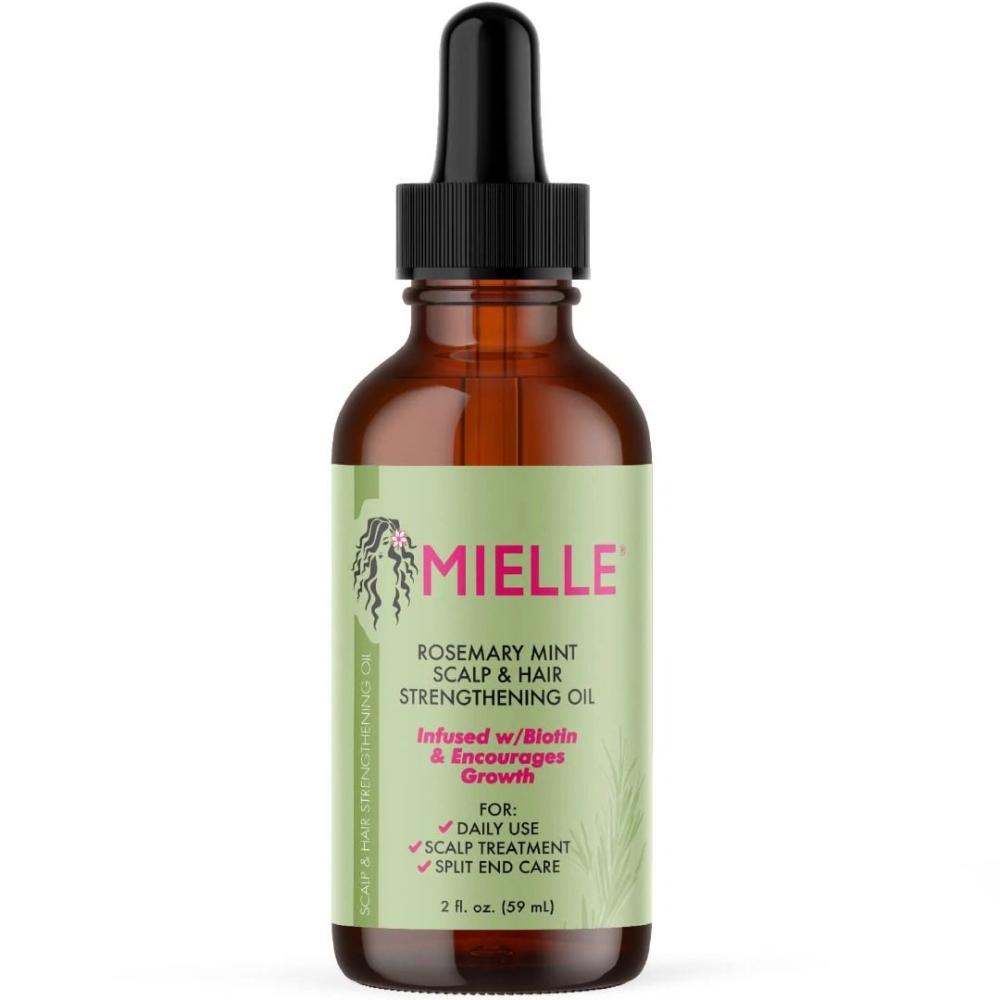 Mielle Organics MIELLE - ROSEMARY MINT, SCALP HAIR OIL, INFUSED WBIOTIN ENCOURGES GROWTH, FOR DAILY USE, SCALP TREATMENT, SPLIT END CARE SCALP STR rosemary oil with rosemary extract nourishes the follicles and scalp 200 ml