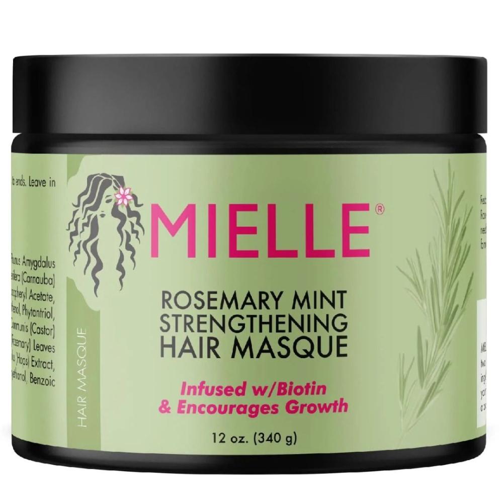 Mielle Organics Mielle Rosemary Mint Strengthening Hair Masque mielle organics rosemary mint strengthening leave in conditioner supports hair strength smooth conditioner for dry and crinkled hair weightless hai