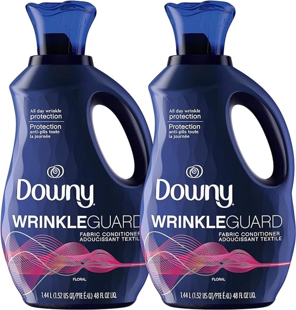 Downy Wrinkleguard Liquid Fabric Softener and Conditioner, Floral, 48 Fl Oz (Pack of 2) цена и фото