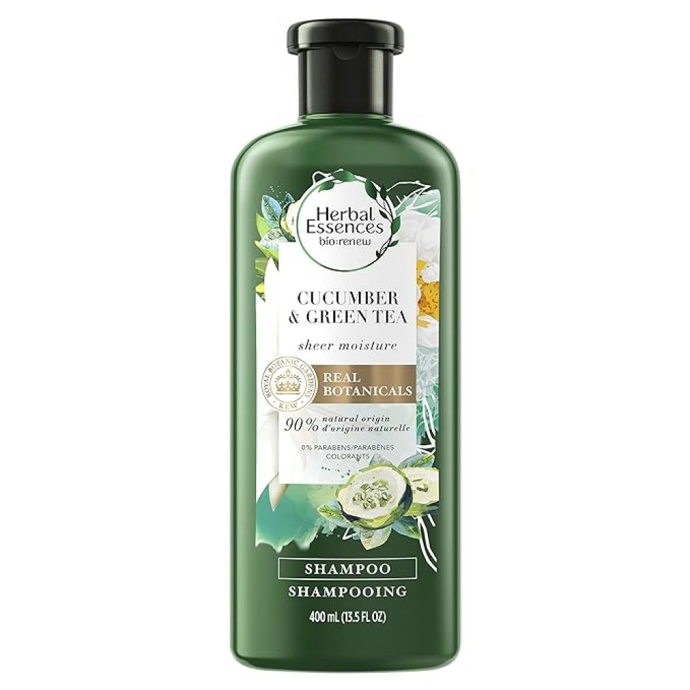 mixed color human hair invisible no trace hair hook pu Herbal Essences bio:renew Cucumber Green Tea Sheer Moisture Shampoo, 13.5 fl oz