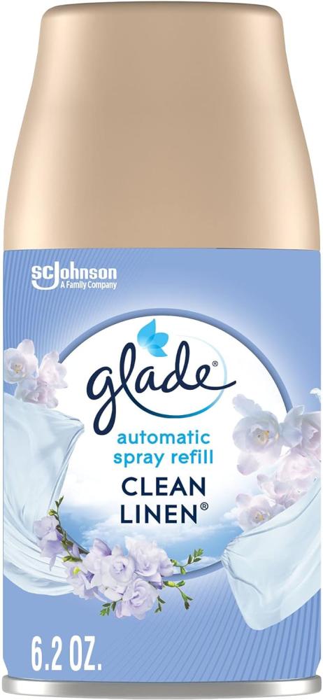 цена Glade Automatic Spray Refill, Air Freshener for Home and Bathroom, Clean Linen, 6.2 Oz