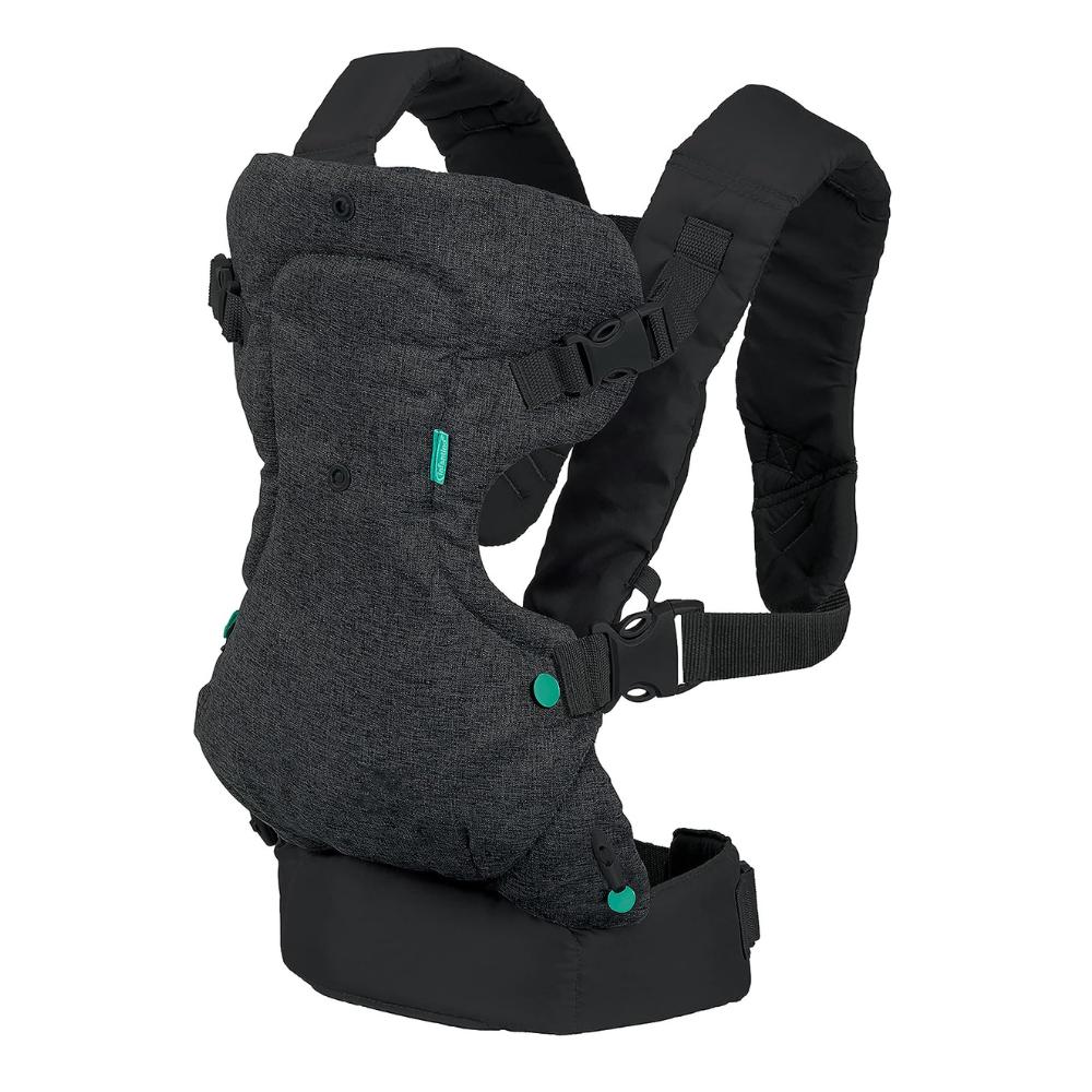 Flip Advanced 4-IN-1 Convertible Baby Carrier For 0 Months- Black a stylish and versatile baby carrier for modern parents