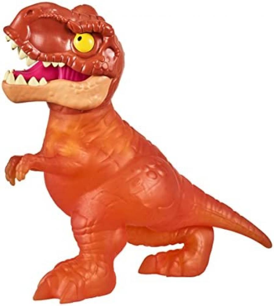 цена Heroes of Goo Jit Zu Jurassic World, Large SupaGoo T. Rex 7.5 Stretchy, Squishy Dinosaur Figure with Chomp Attack