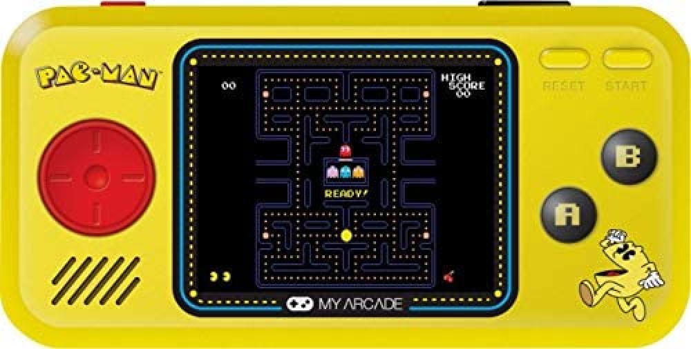 My Arcade Pac-Man Pocket Player Handheld Game Console: 3 Built In Games,DRMDGUNL3227, Yellow my arcade 6 collectible retro burgertime micro player electronic games dgunl 3203