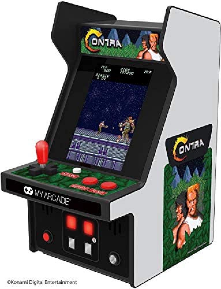 My Arcade 6.75 Collectible Retro Contra Micro Player (Premium Edition), Dgunl-3280 handheld retro game console built in 500 classic games 2 4 inch screen game console mini classical video game player for travel