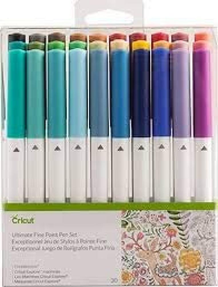Cricut Ultimate Fine Point Pen Set 30/Pkg- jinhao x750 fountain pen luxury ink pens for writing high quality pen dolma kalem vulpen full metal blue red 14 colors and ink