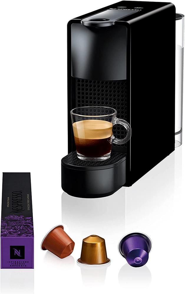 Nespresso Essenza Mini Coffee Machine Black (C30) zolele espresso machine mg73t easy to use portable wireless espresso machine compatible with both capsules and ground coffee 15 bar pump 100 ml
