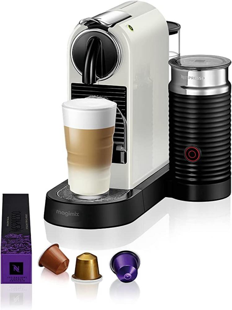 Nespresso Citiz and Milk Coffee Machine (white) zolele espresso machine mg73t easy to use portable wireless espresso machine compatible with both capsules and ground coffee 15 bar pump 100 ml