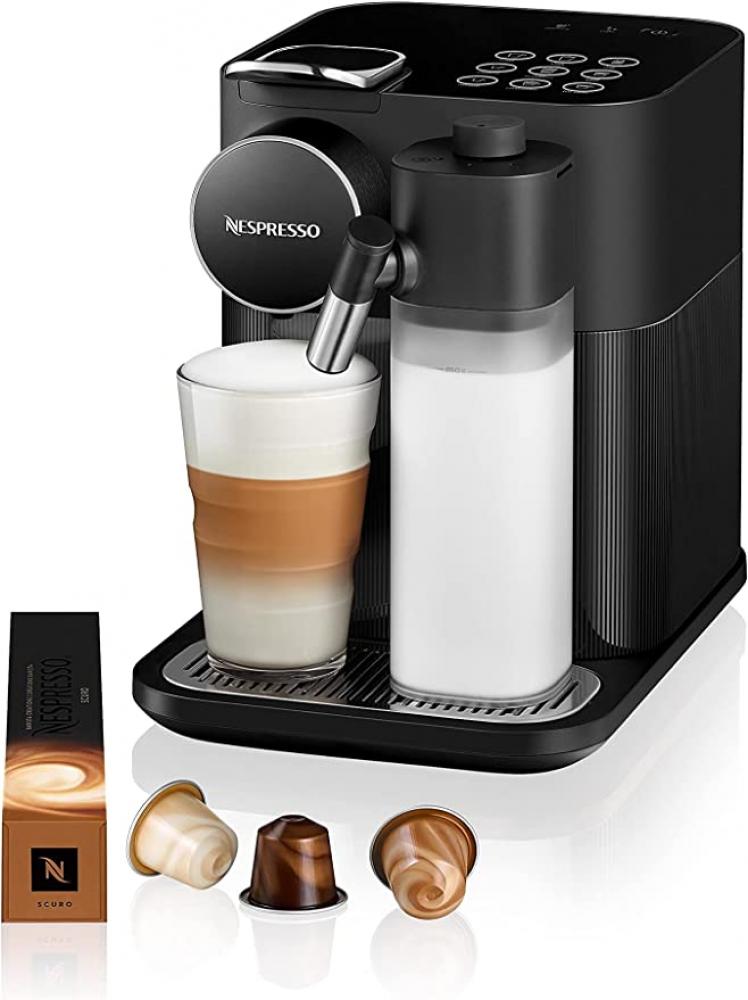 Nespresso Gran Lattissima F531 Black devisib touch screen commercial automatic espresso coffee machine americano maker with bean grinder and milk steamer
