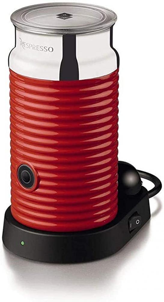 Nespresso Aeroccino and Milk Frother (3594-Us-Re, Red) manual milk frother stainless steel coffee cappuccino frothing pot
