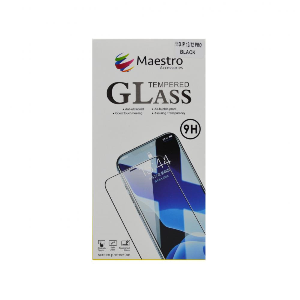 Maestro Tempered Glass Protecter Iphone 12, 12 Pro clear sheet protector a4 80 micron poly bag of 100 pc