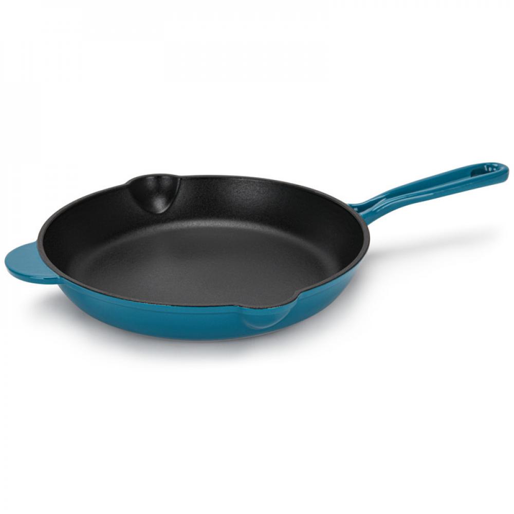 походная посуда fox outdoor cast iron frying pan with handle 30 cm Fissman Frying Pan 26x4.5cm With Helper Handle (Enamel Cast Iron)