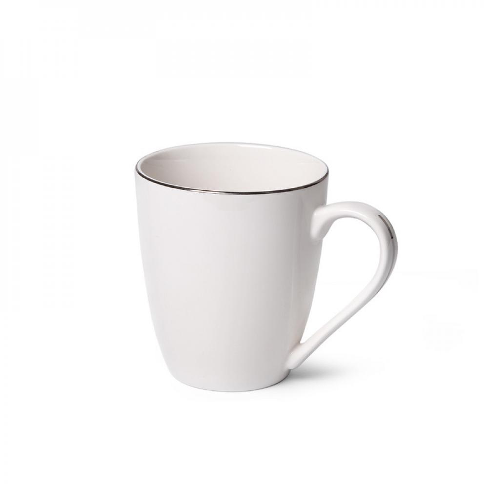 Fissman Mug ALEKSA 380mlColor White (Porcelain) fissman tea cup and saucer aleksa series 250mlcolor white porcelain