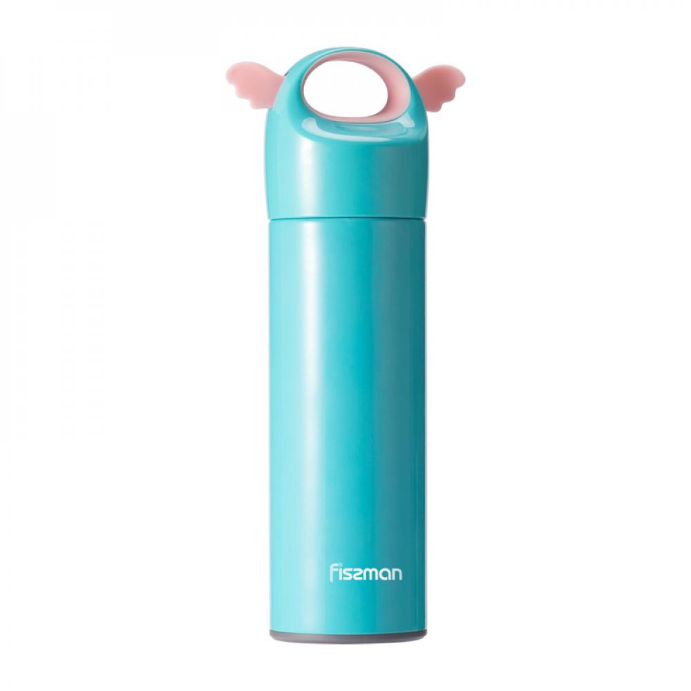 Fissman Angel Vacuum Flask Light Blue\/Pink 400ml water bottle 350ml 500ml thermo mug thermos coffee cup stainles steel thermal bottle termos thermocup vacuum flask hot mug l