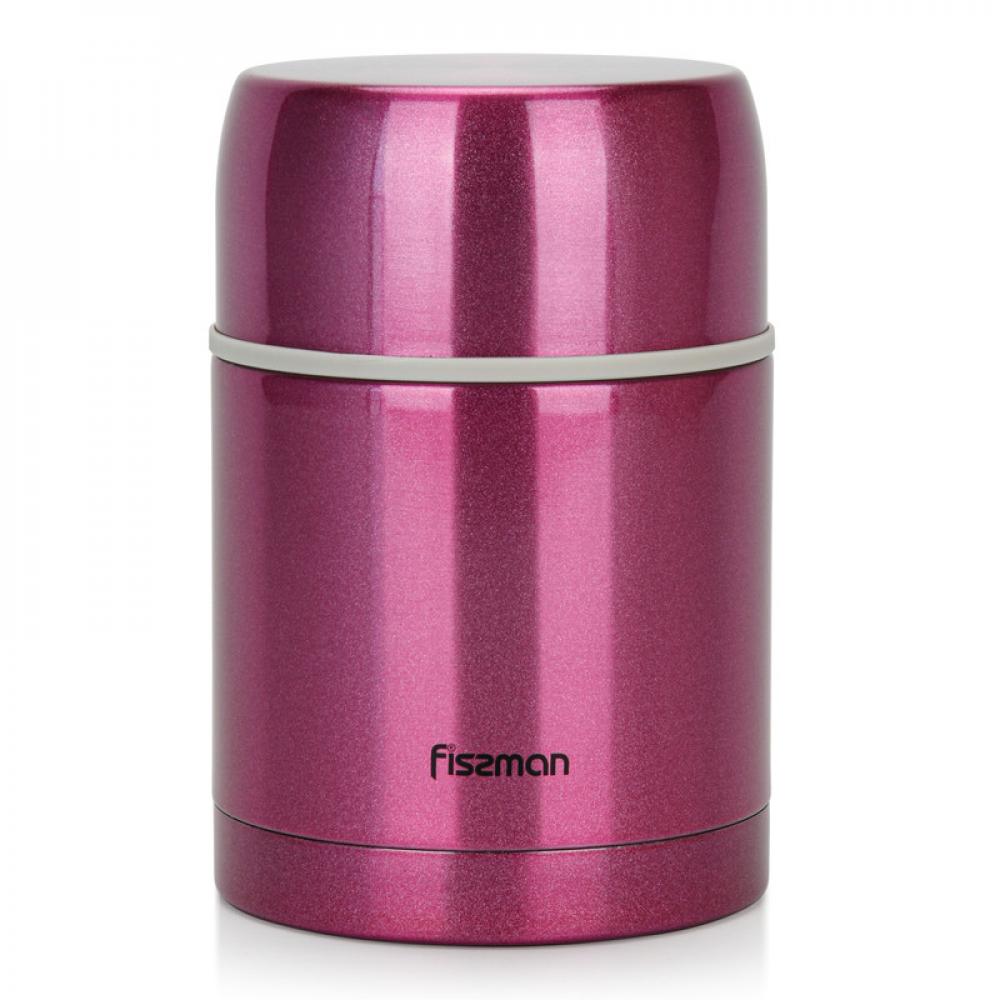 Fissman Double Wall Vacuum Food Jar 600ml (Stainless Steel) fissman vacuum flask with glass liner and plastic case purple 1000ml