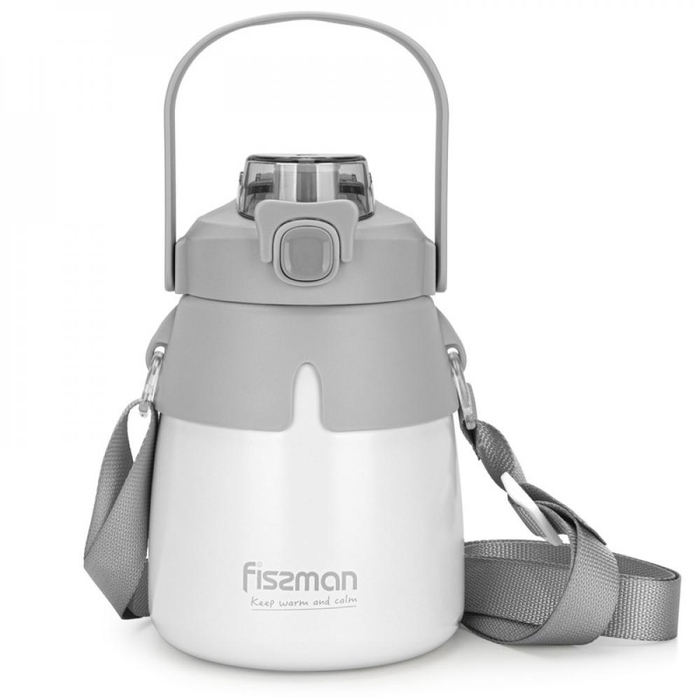 Fissman Double Wall Vacuum Flask 800ml Gray (Stainless Steel) цена и фото