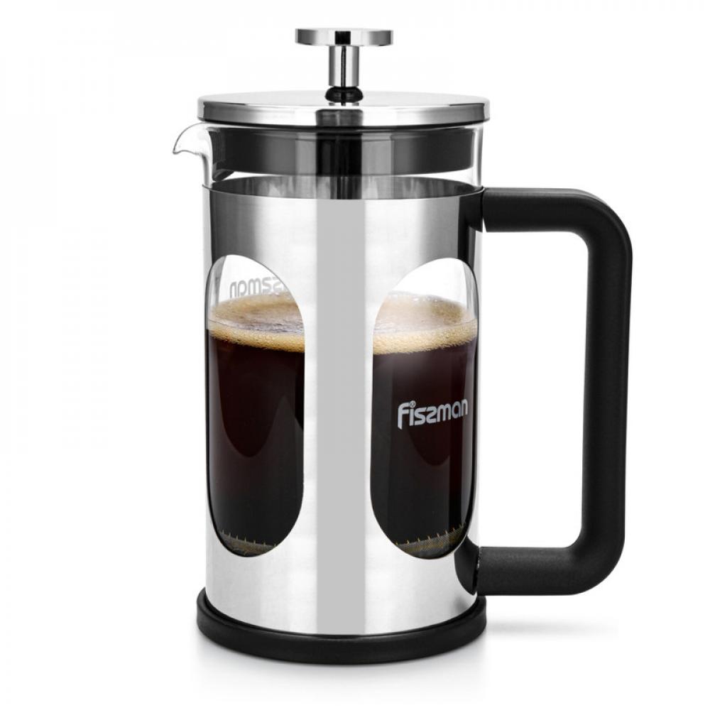 Fissman French Press Coffee Maker Borosilicate Glass CORRETTO Series Silver/Clear 600ml крем для рук forget me not the aroma of fruits and herbs 50 мл