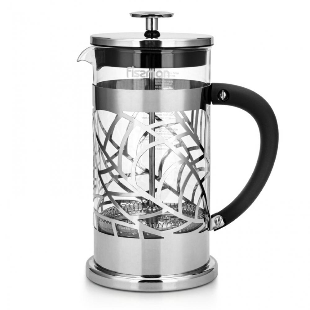 Fissman French Press Coffee Maker BICERIN 1000ml (Borosilicate Glass) household coffee tea pot stainless steel glass french press pot filter cafetiere tea coffee maker kitchen tools