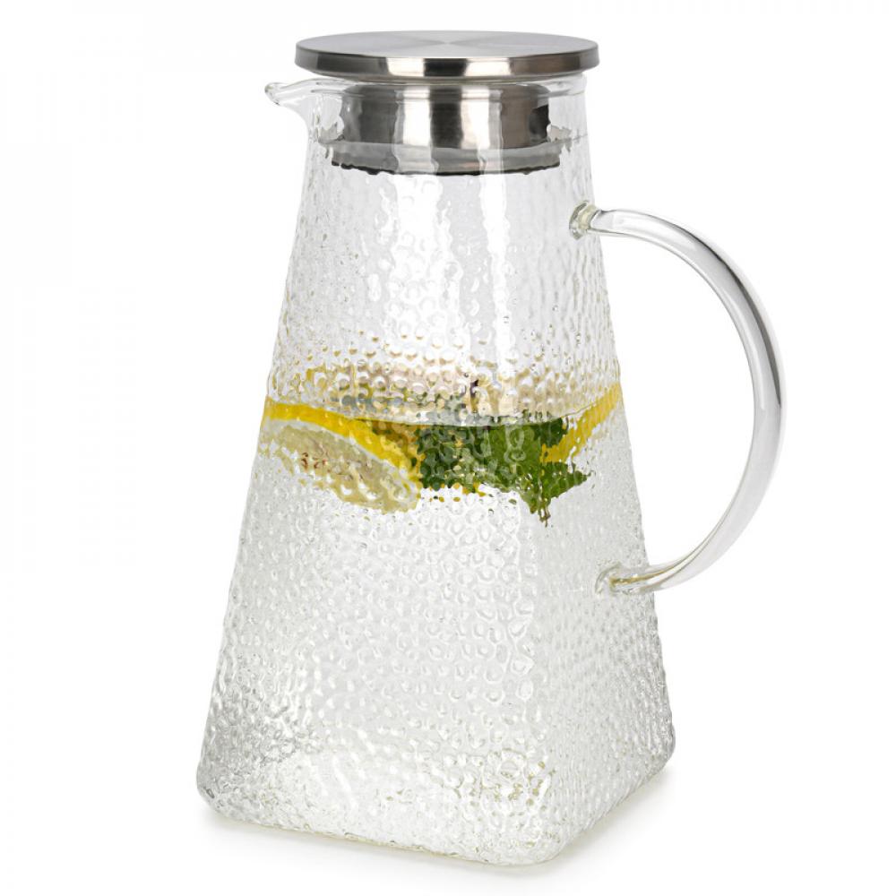 Fissman Jug 1800ml With Filter (Borosilicate Glass) fissman borosilicate tea pot with filter black clear 750ml