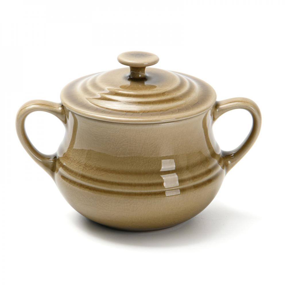 цена Fissman Ceramic Sugar Bowl Brown 450ml