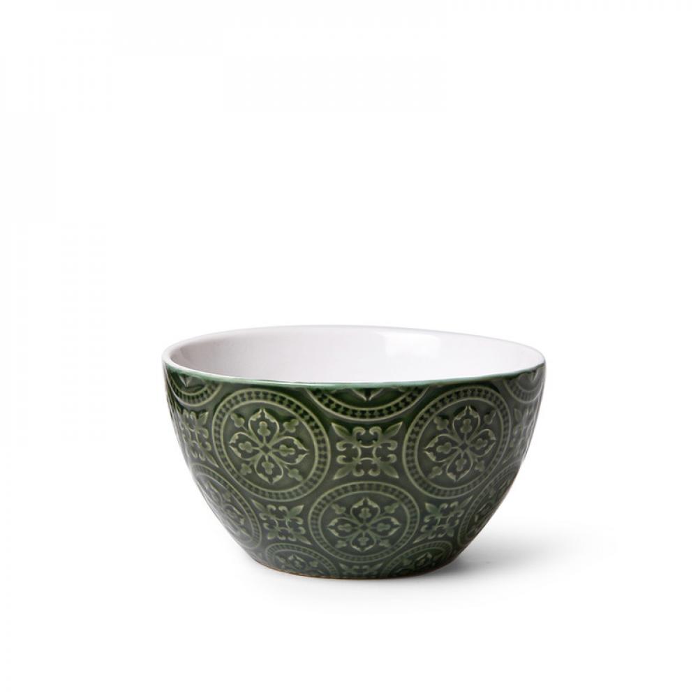 Fissman Bowl 14cm\/640mlGreen (Ceramic) fissman silicone divided bowl for kids mint green 340ml