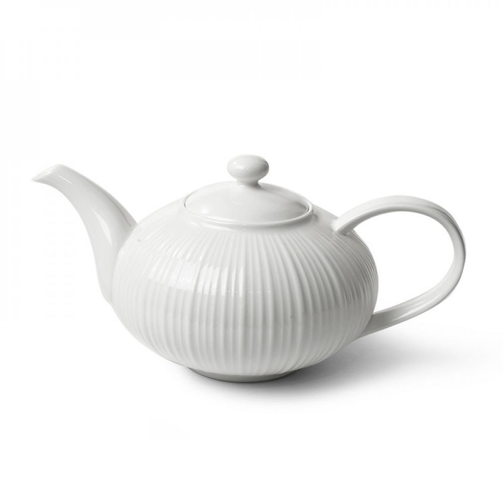 цена Fissman Tea Pot ELEGANCE WHITE 1000ml (Porcelain)