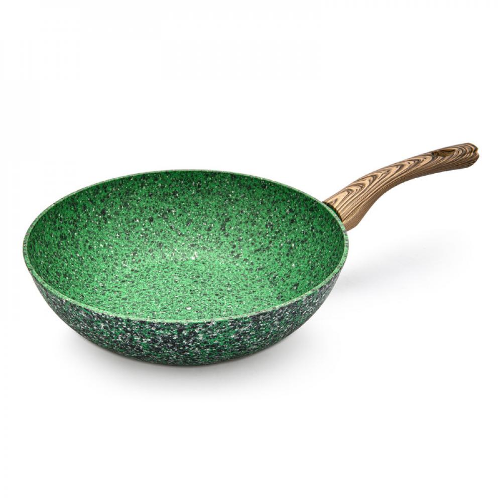 Fissman Wok Pan Malachite Series With Induction Bottom Aluminum Non-Stick Green 24x7cm foo fighters – the colour and the shape 2 lp