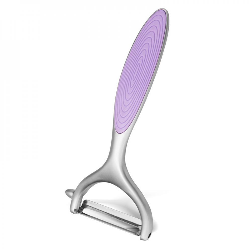 Fissman Y-Shaped Peeler Luminica Series With Zinc Alloy Purple 14cm peeler with container vegetable peeler for kitchen green