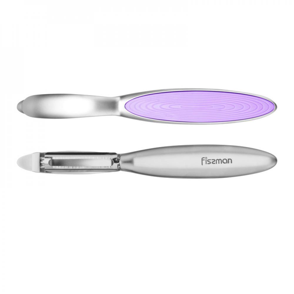 Fissman P-Shape Peeler with Zinc and Alloy Luminica Series Purple 17 fissman can opener luminica series with zinc alloy purple