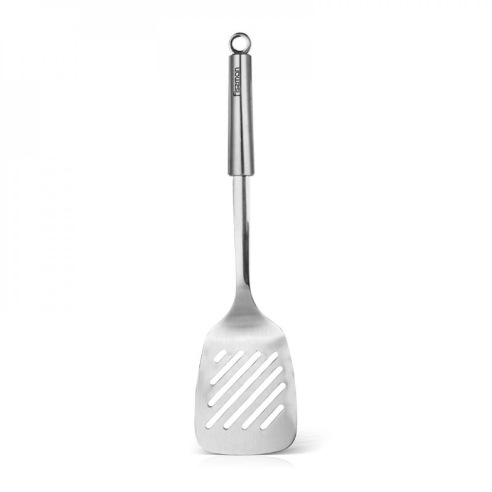 fissman slotted bamboo turner with handle beige 30 x 6cm Fissman Slotted Turner Silver 34cm Zonda Series