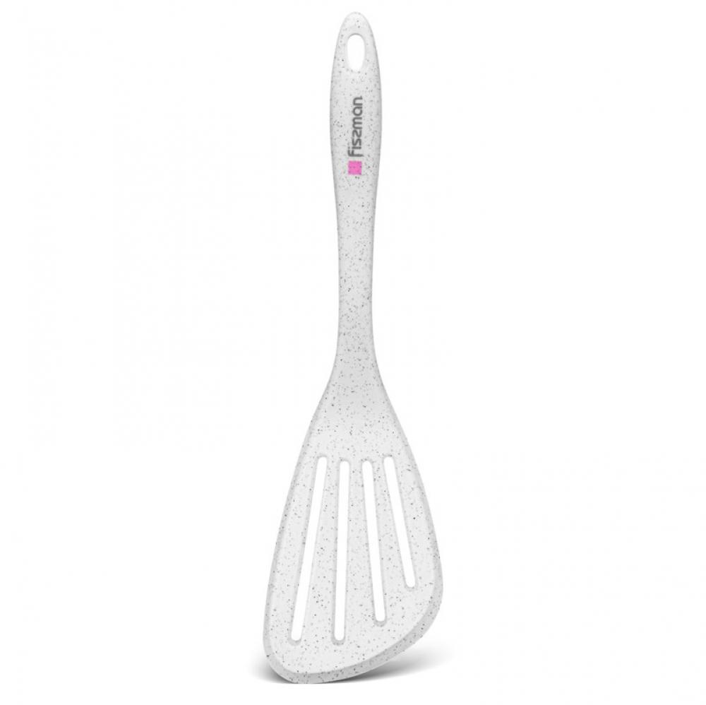 Fissman Slotted Turner White 32cm Bianca Series Nylon And Silicone fissman chefs tools silicone brush with handle 30 5cm