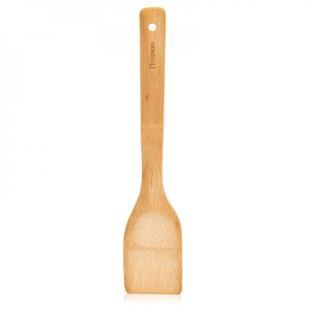 fissman slotted bamboo turner with handle beige 30 x 6cm Fissman Bamboo Turner Brown 29x6cm