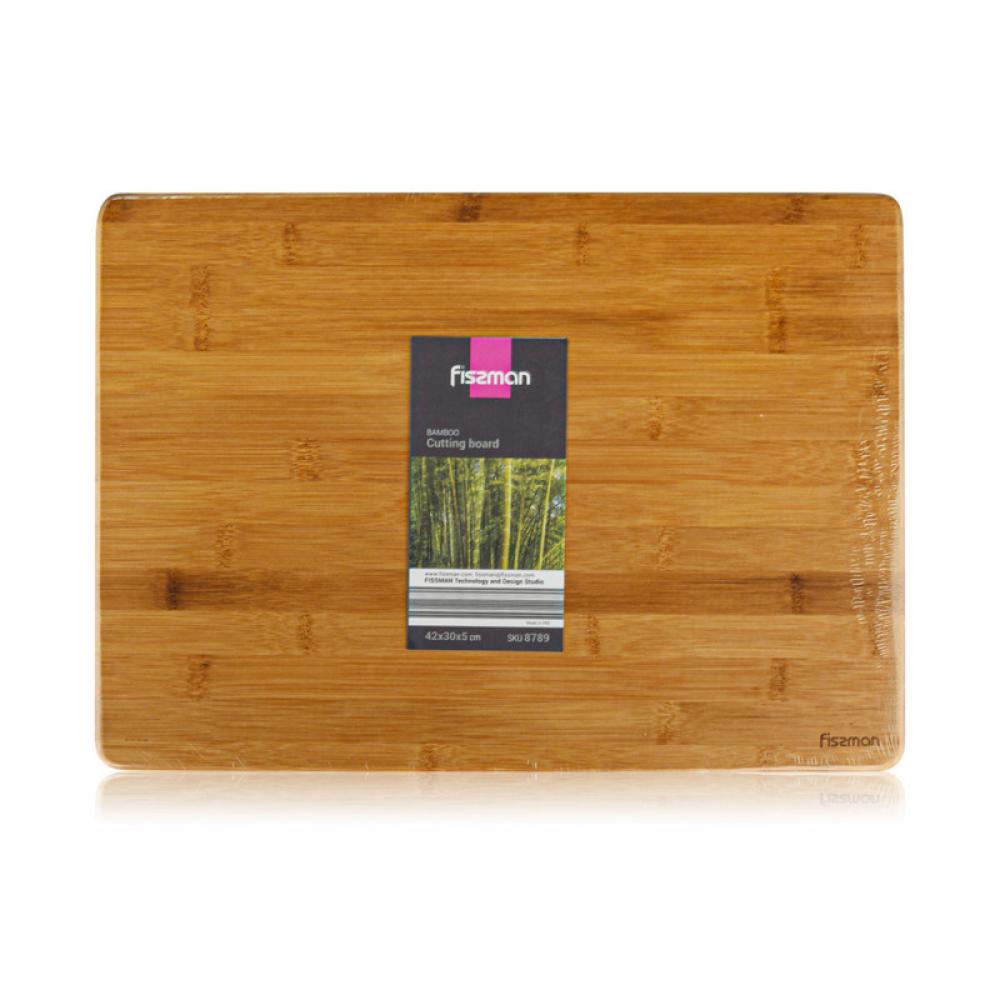 Fissman Cutting Board Large Bamboo 42x30x5cm gstorm 9 in 1 multi functional cutting board with drain basket vegetable and fruit slicer grater