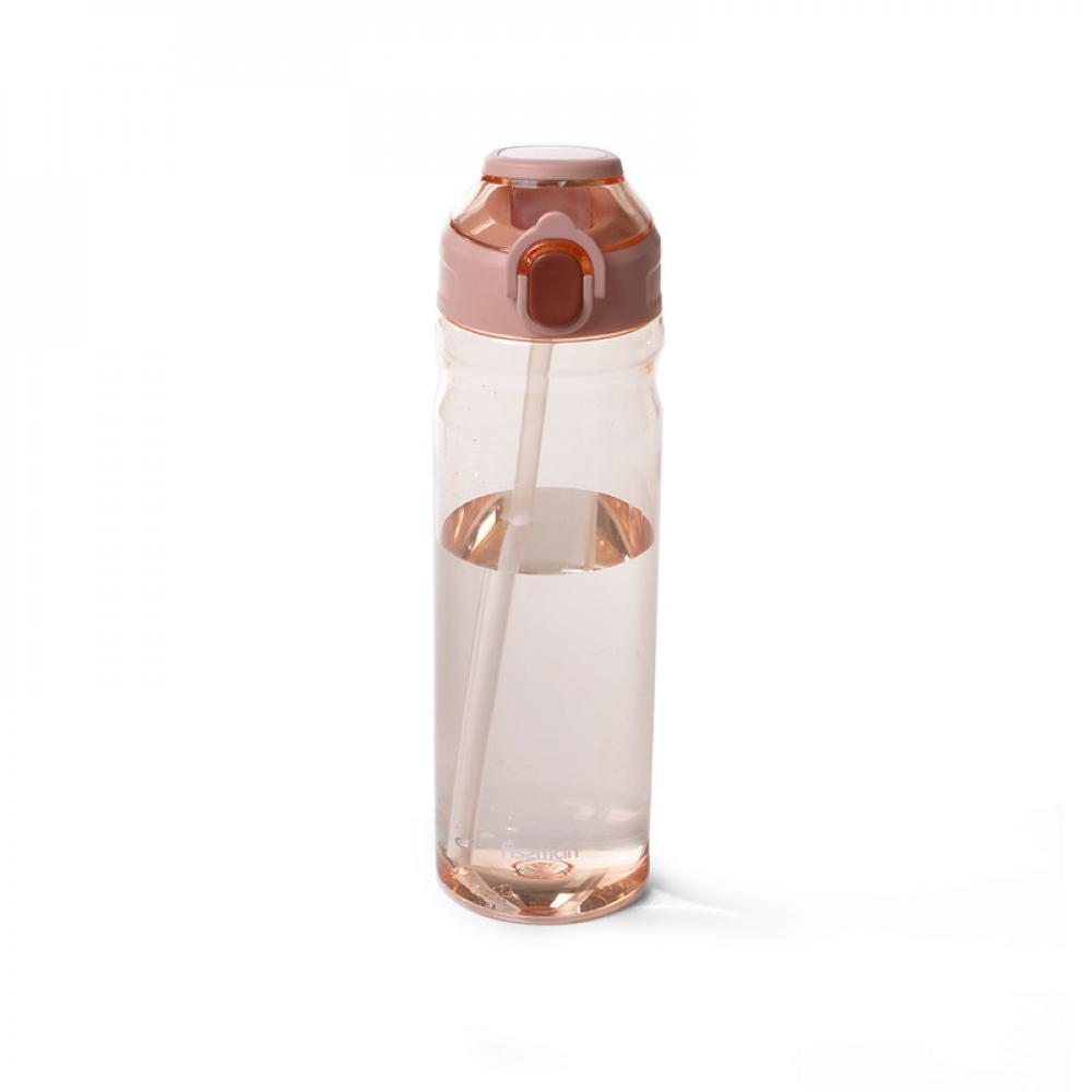 цена Water Bottle Plastic 750ml For Kids BPA Free Non-Toxic Black