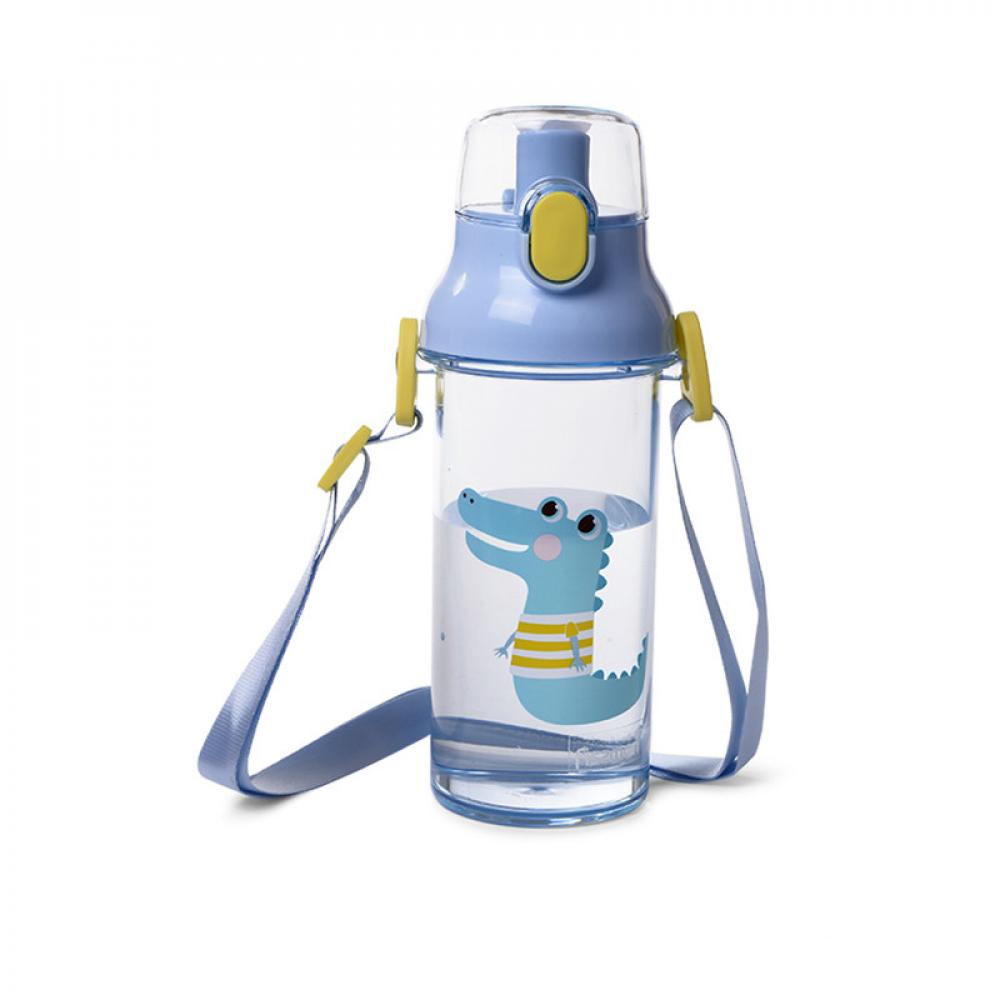 Fissman Water Bottle For Kids BPA Free Non-Toxic Elephant Design 450ml 450ml straw insulation cup adult pregnant women and men sports portable water cup bpa free outdoor water bottle hiking bottle